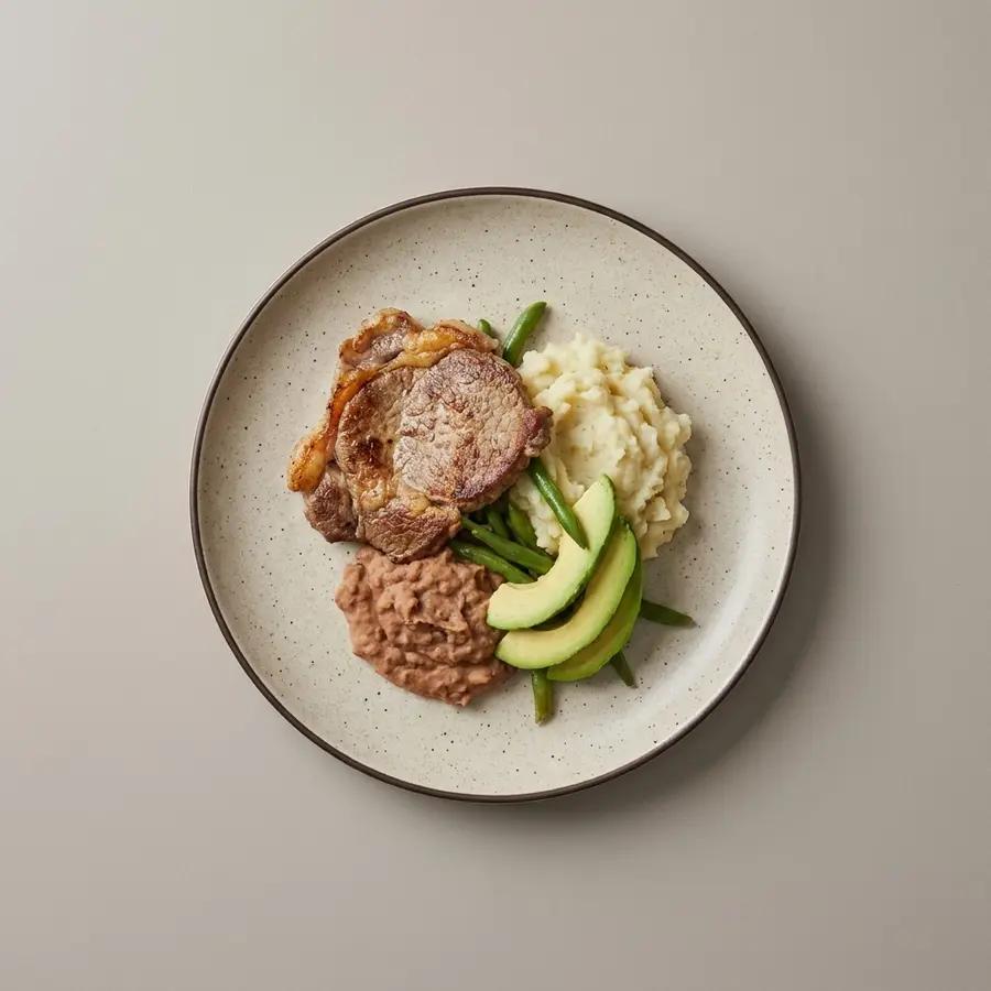Bistec bola a la plancha