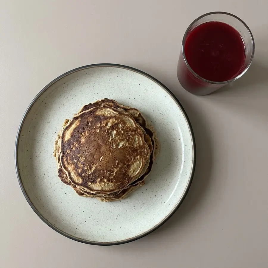 Hotcakes de avena y plátano